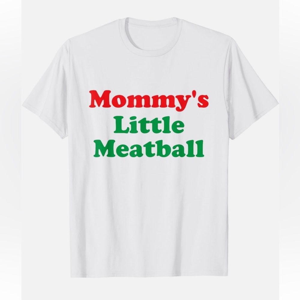 NWT City Thredz Mommy’s Little Meatball funny t-shirt men’s small new with tags